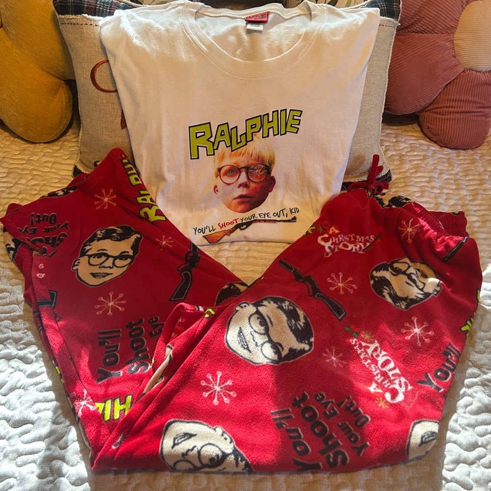 A Christmas Story You'll Shoot Your Eye Out kid Pajama Set
